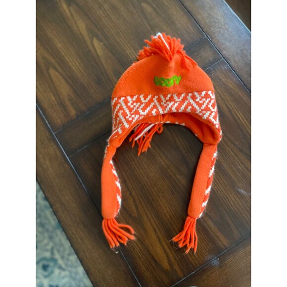 Disneyland Resort Orange Goofy Knit Hat Fleece Lined Ski Toboggin sz Adult - Picture 2 of 8